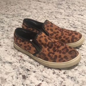 Cheetah slip ons